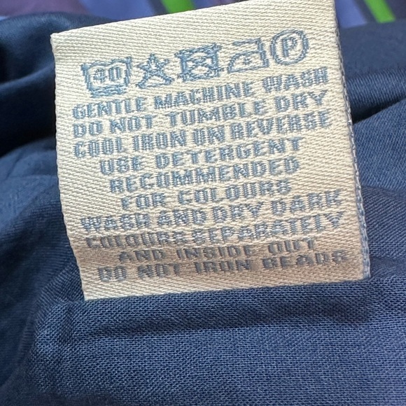 Boden Stripe Navy/Purple/Green Sheath Dress‎ with Statement Necklace – Size 18 - Picture 6 of 13